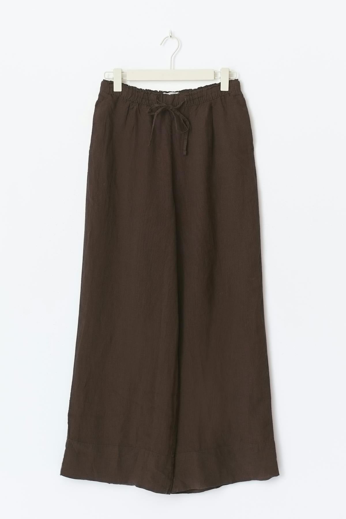 Wide linen trousers