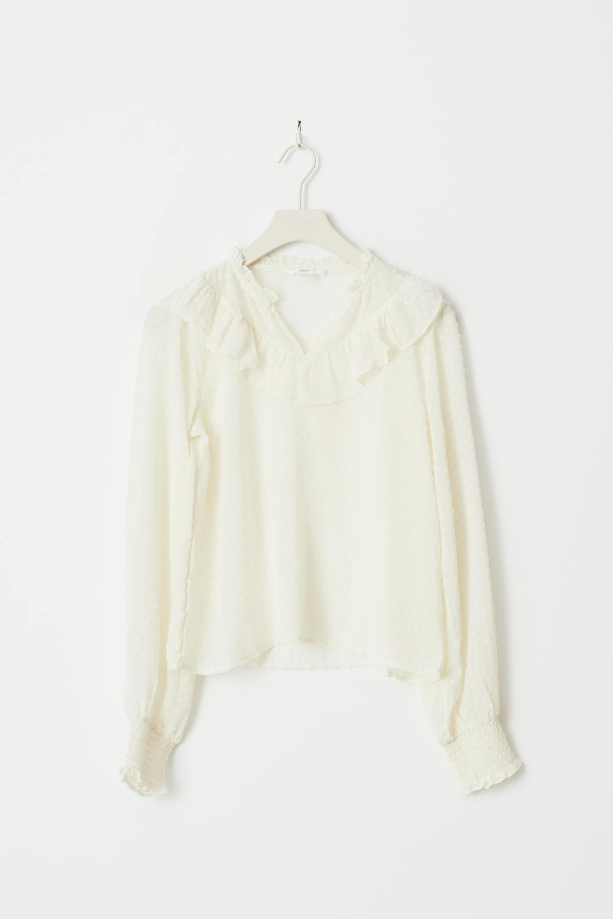 Y flounce blouse