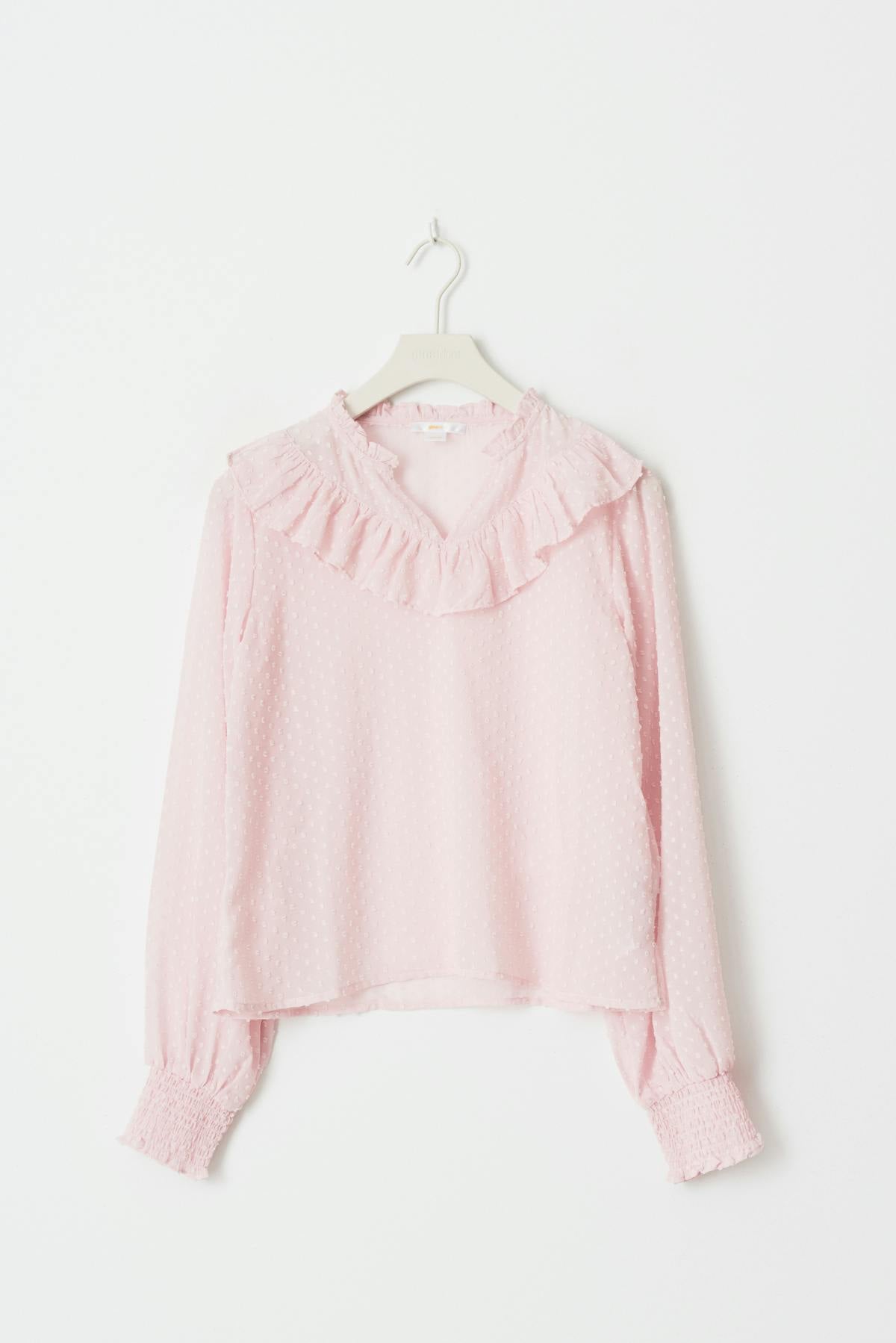 Y flounce blouse