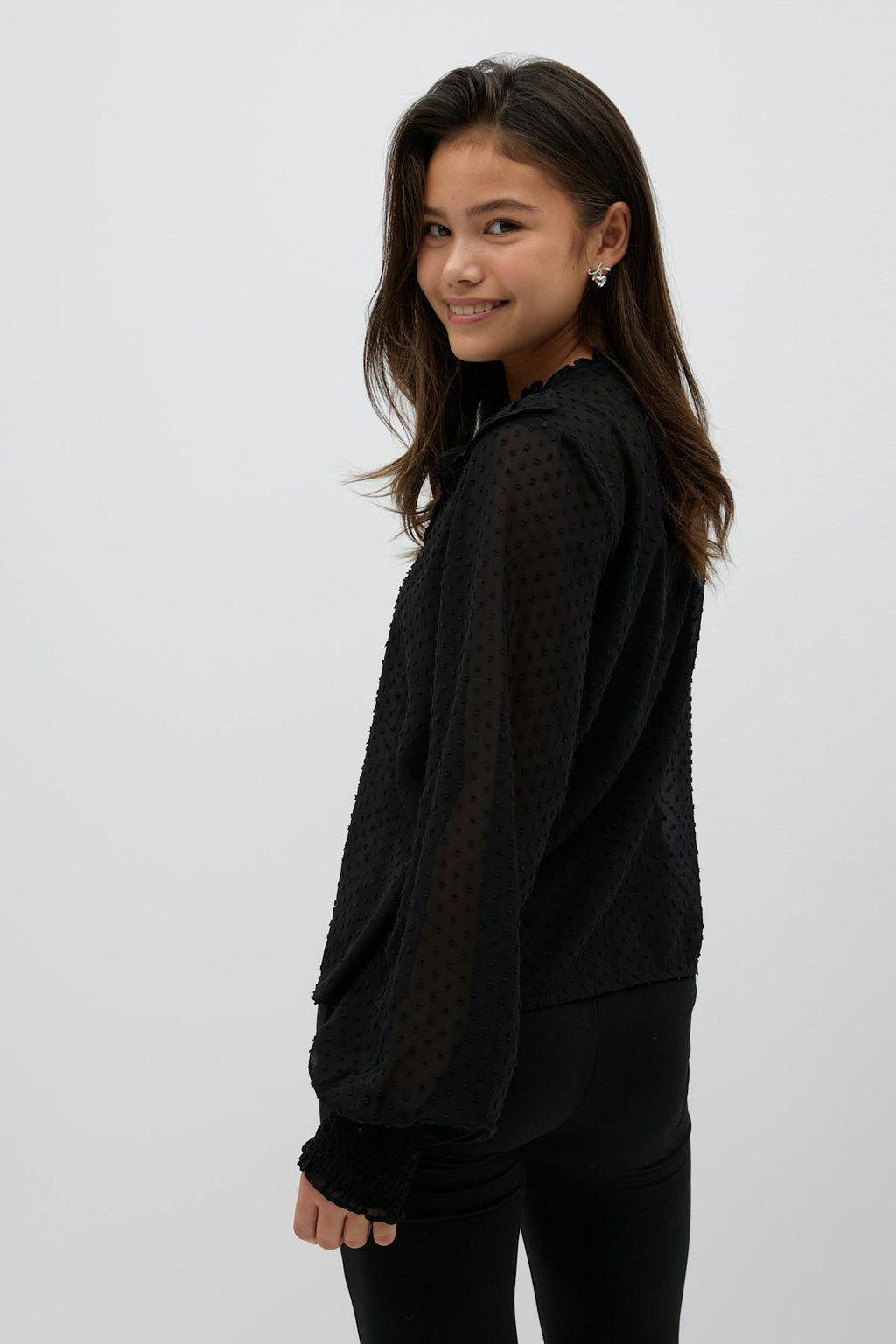 Y flounce blouse