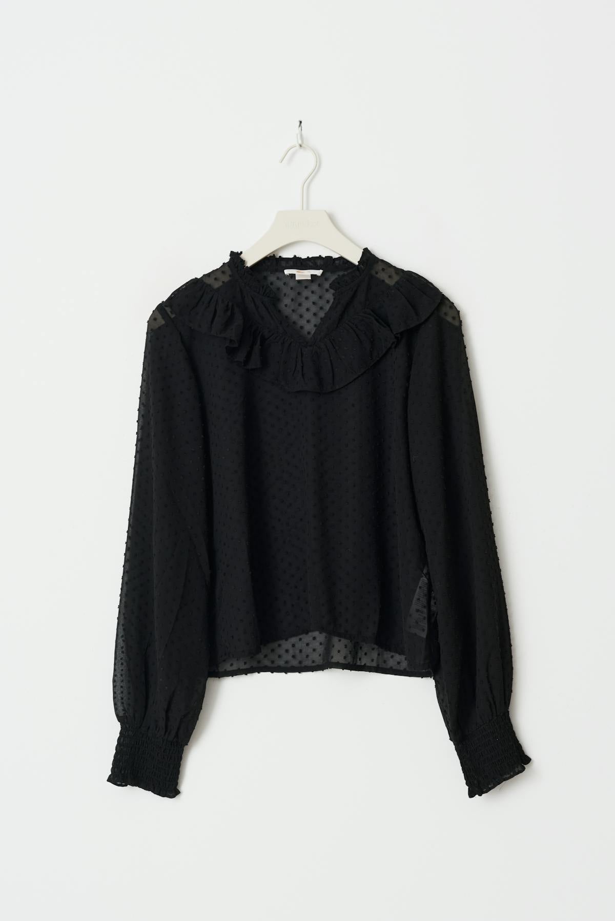 Y flounce blouse