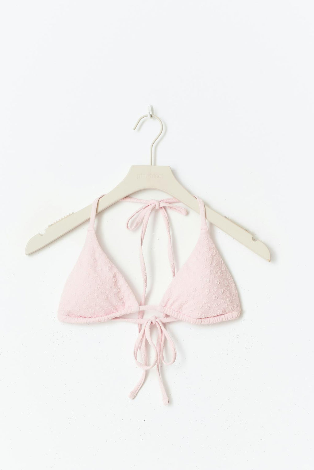 Flower bikini triangle top