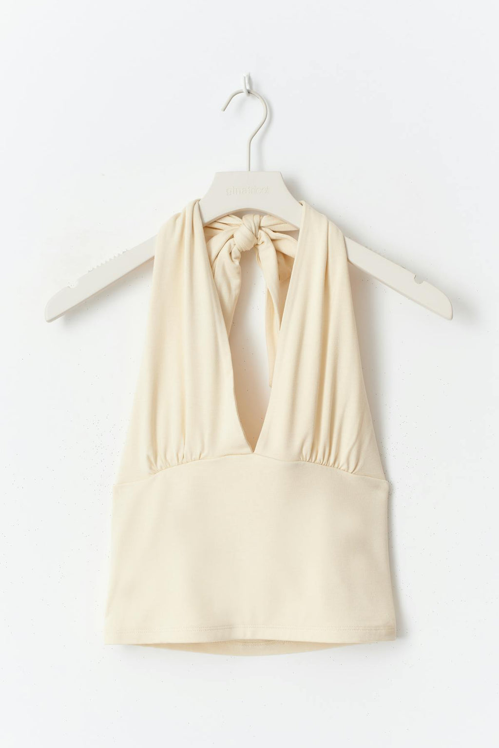 Soft touch halterneck top