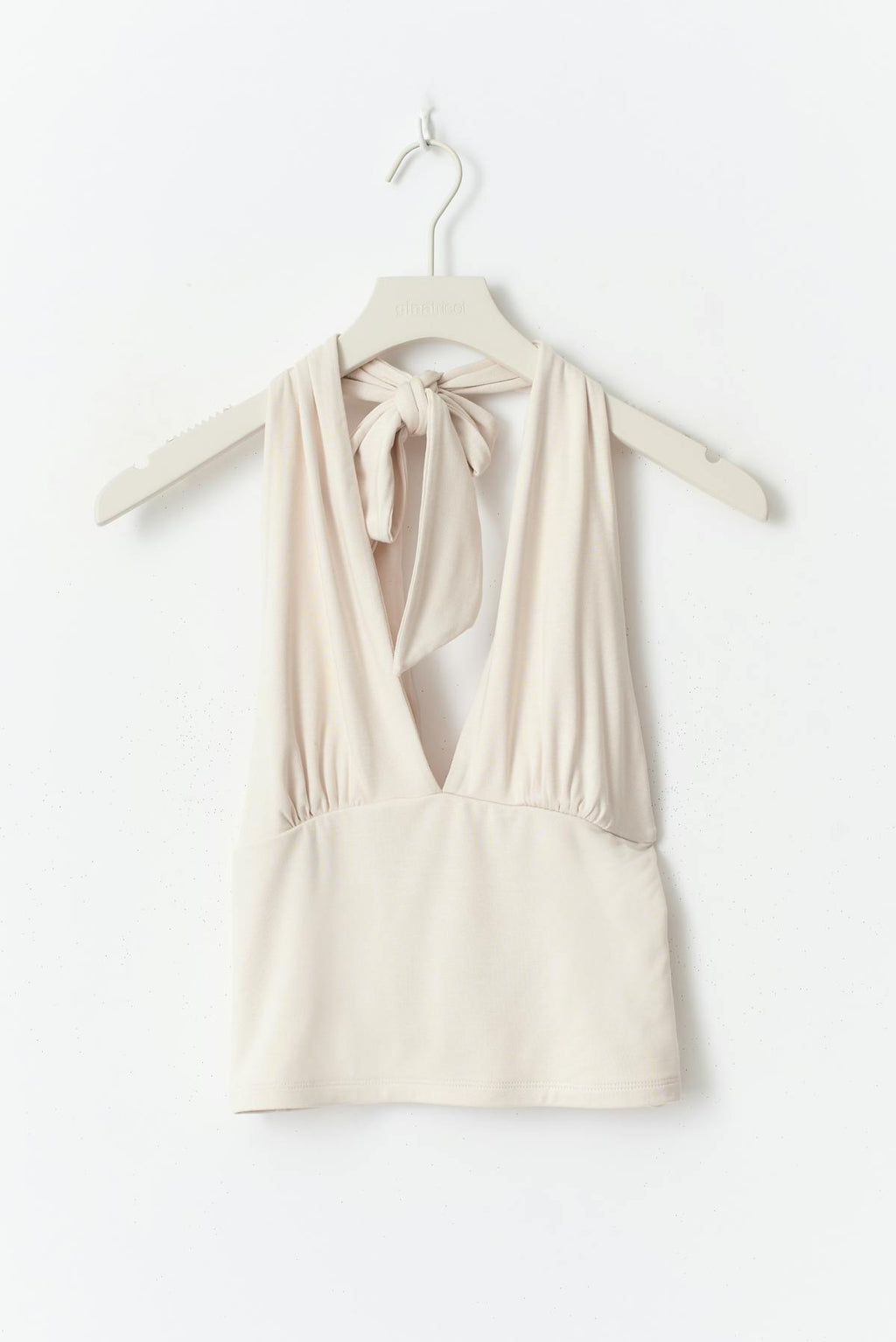 Soft touch halterneck top