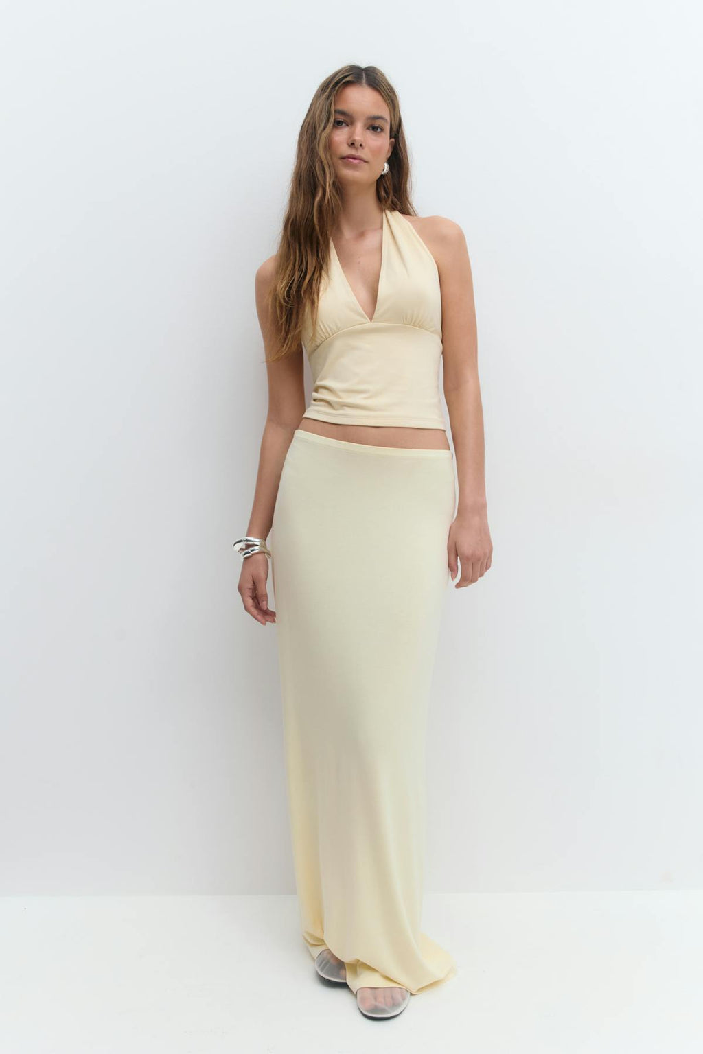 Soft touch maxi skirt