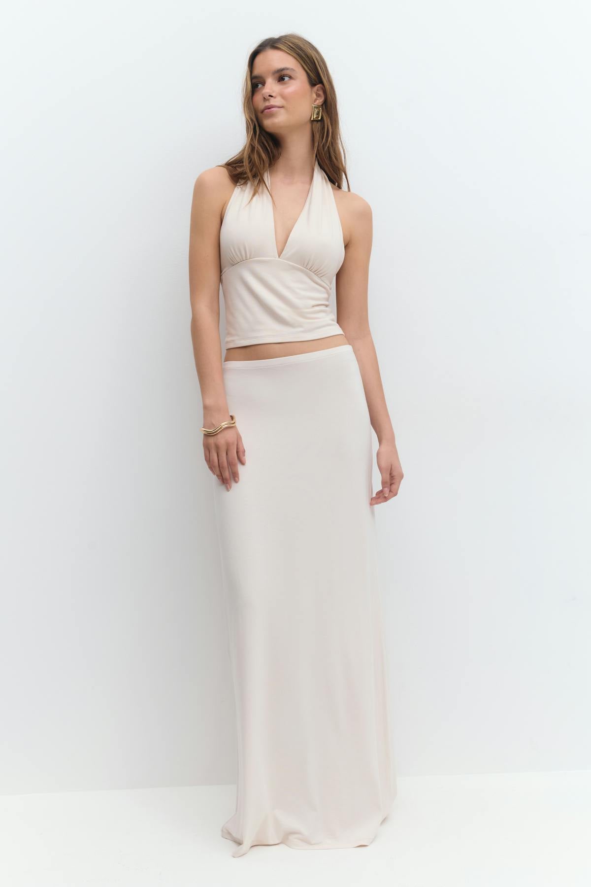 Soft touch maxi skirt
