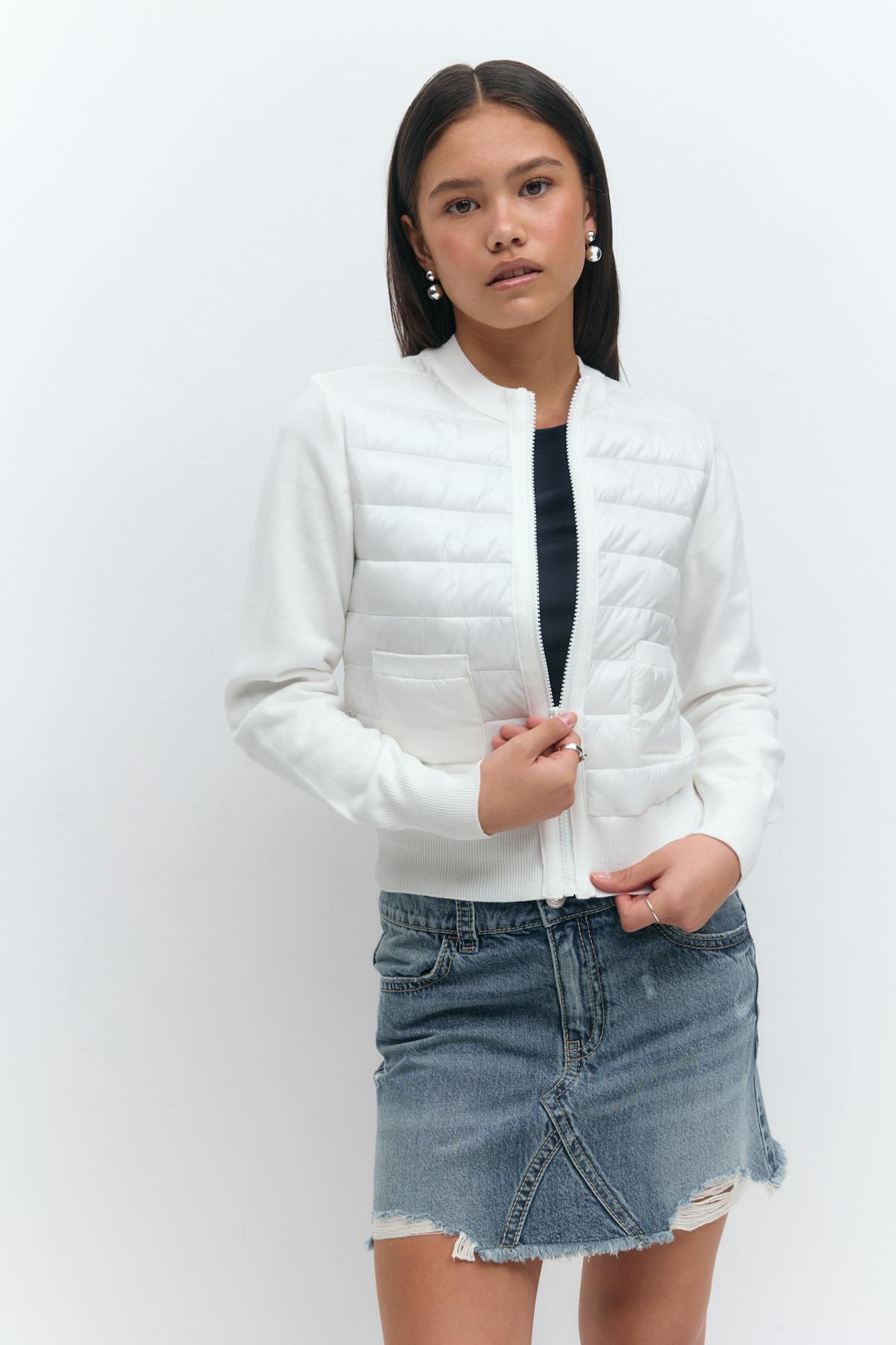 Y lightweight rib jacket