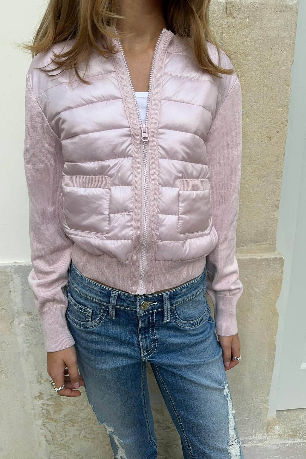 Y lightweight rib jacket