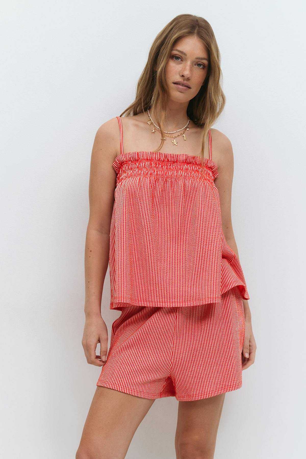 Textured shorts