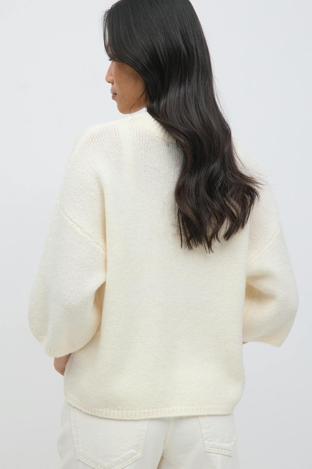 Knitted short sleeve top