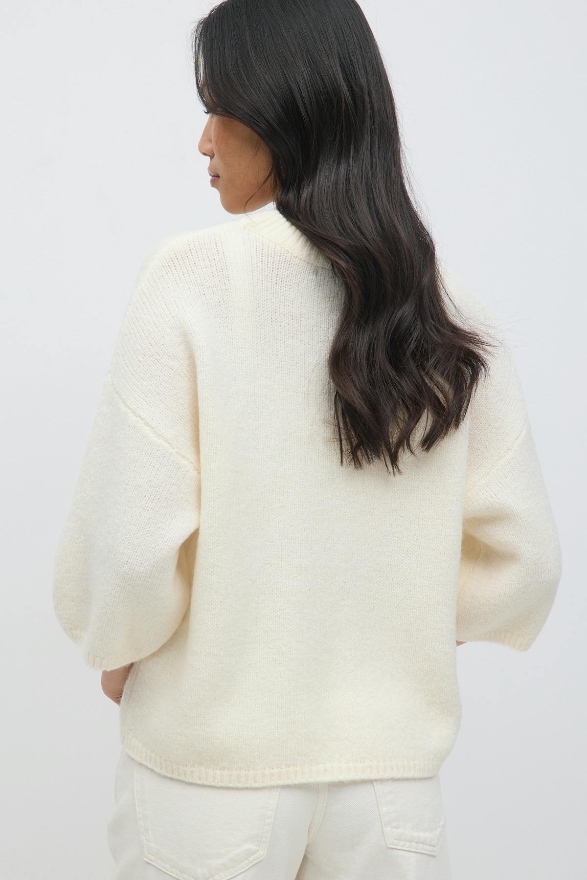 Knitted short sleeve top