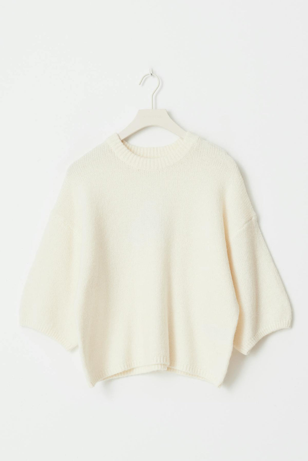 Knitted short sleeve top