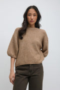 Knitted short sleeve top