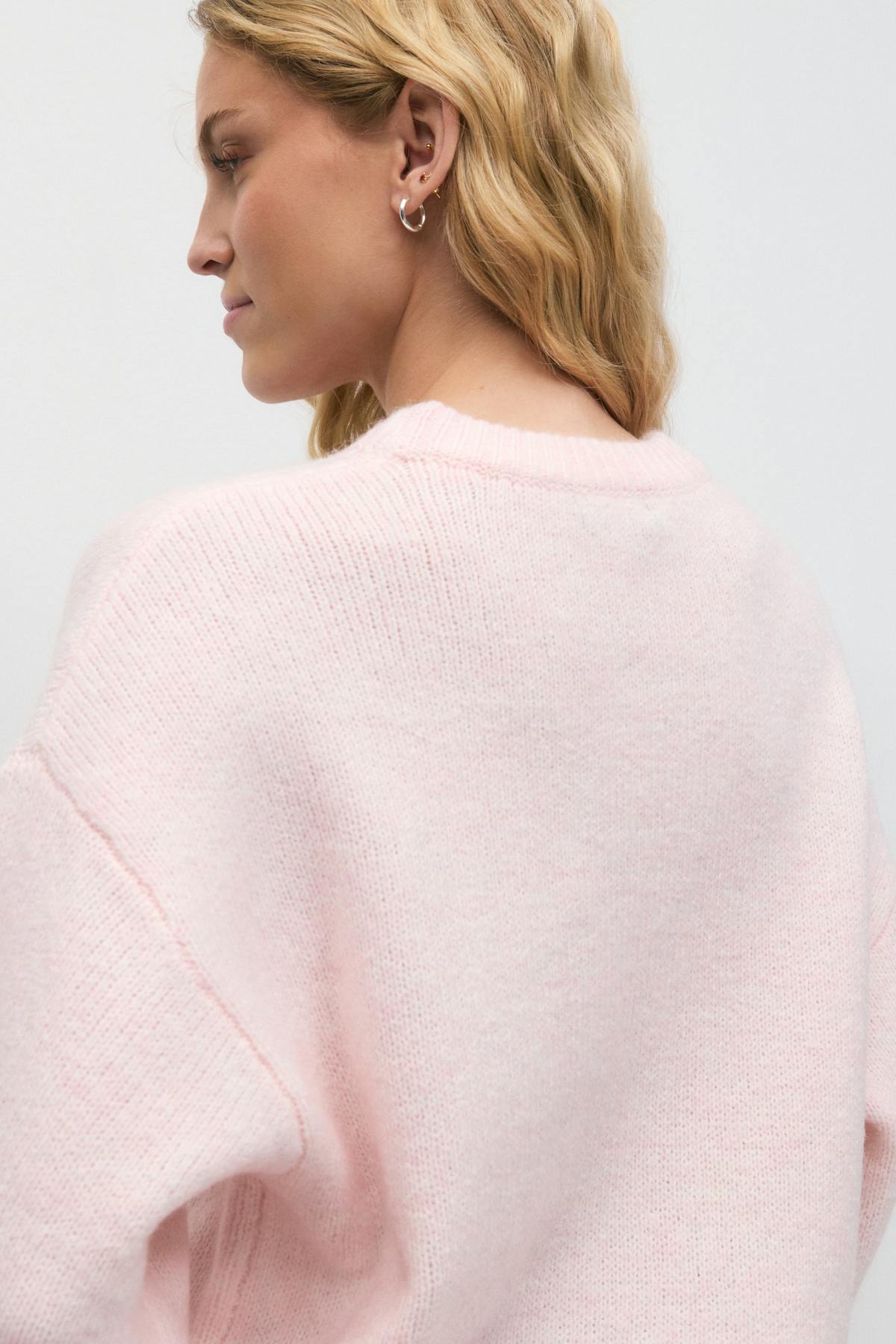 Knitted short sleeve top
