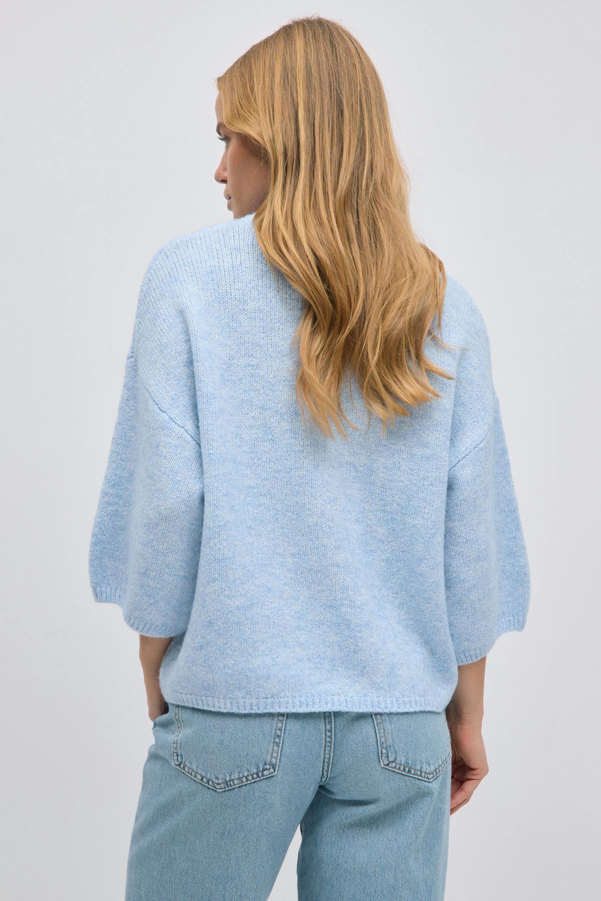 Knitted short sleeve top