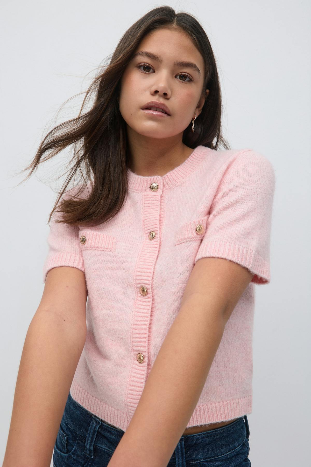 Y knitted cardigan