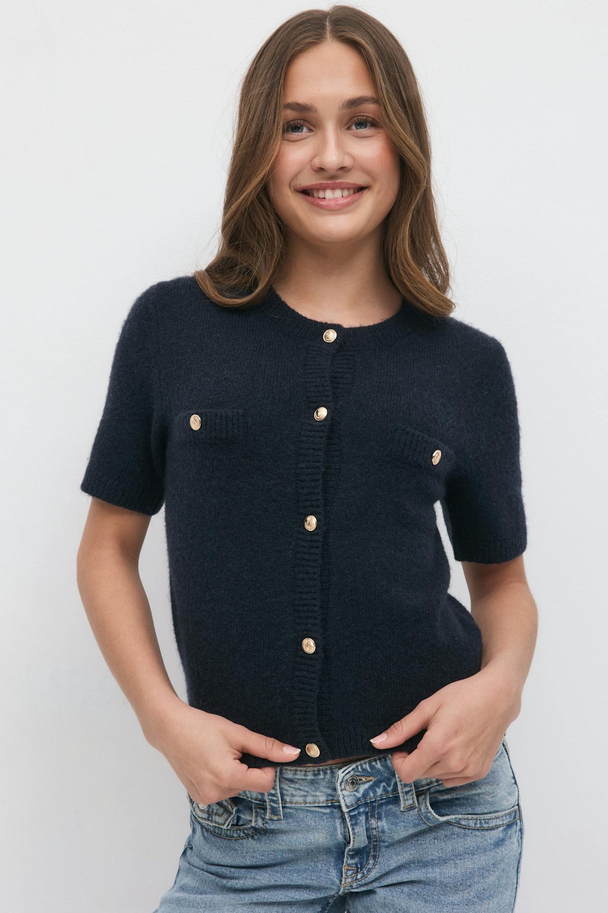 Y knitted cardigan