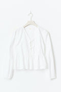 Y puff sleeve blouse