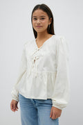 Y puff sleeve blouse