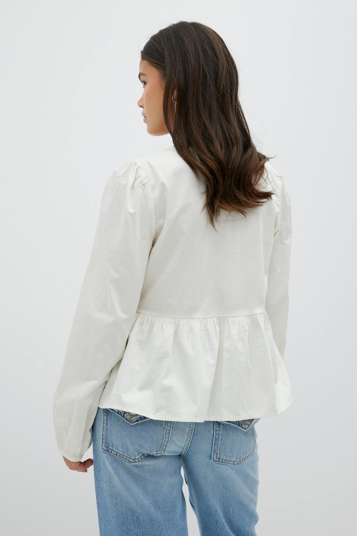 Y puff sleeve blouse