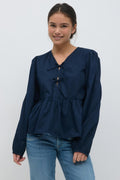 Y puff sleeve blouse
