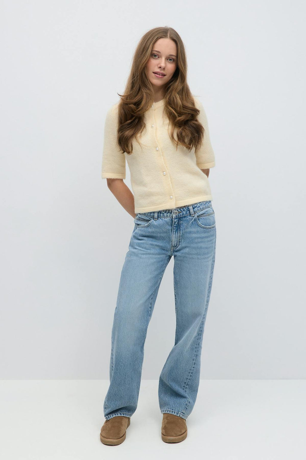 Sequin twisted jeans