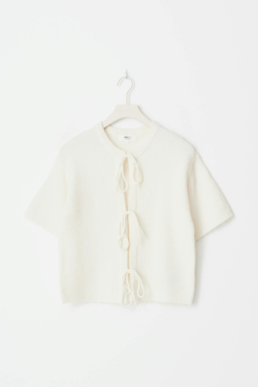 Knitted tie cardigan