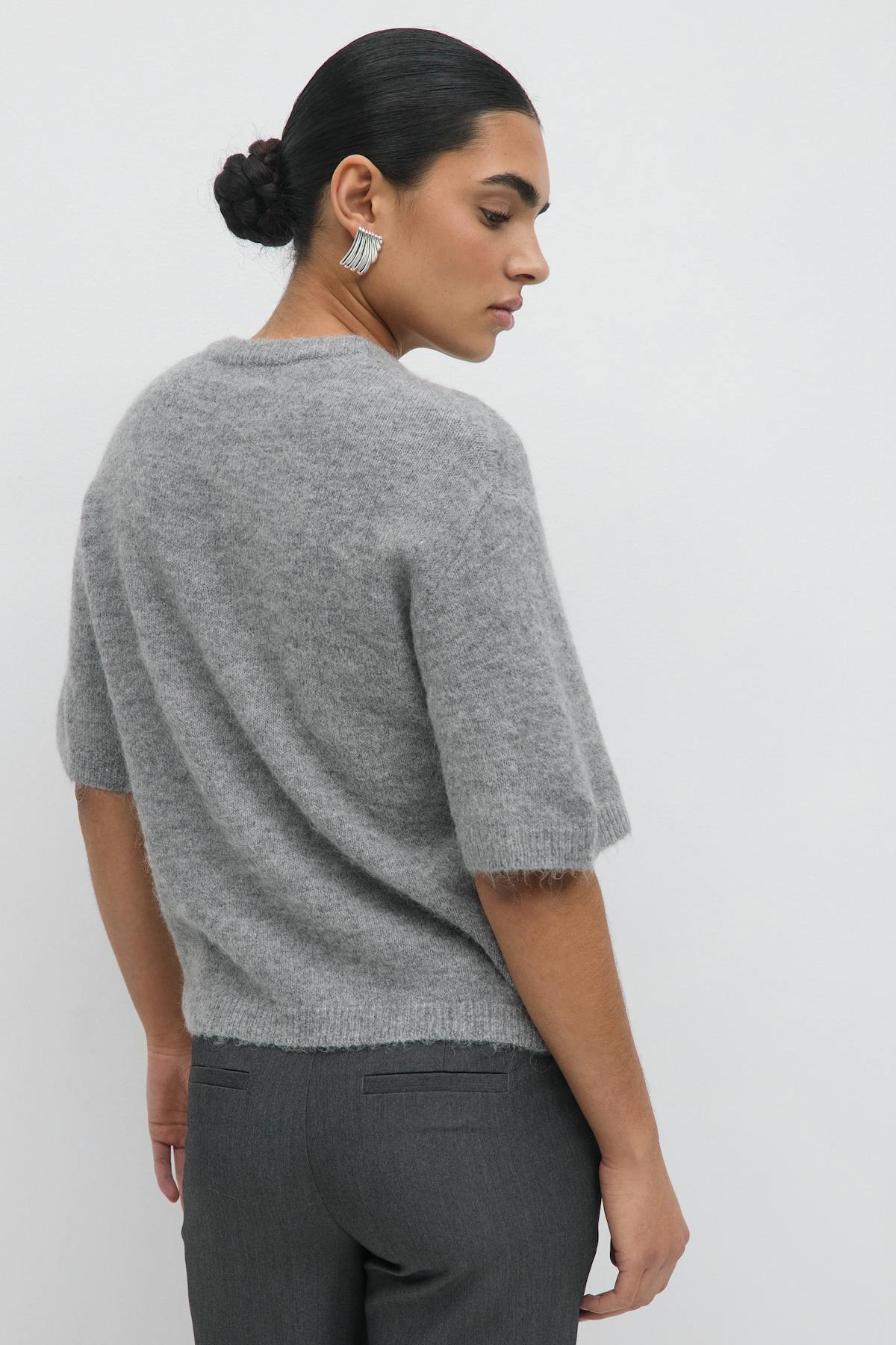 Knitted tie cardigan