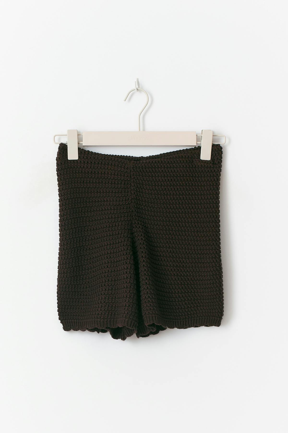 Knitted crochet shorts