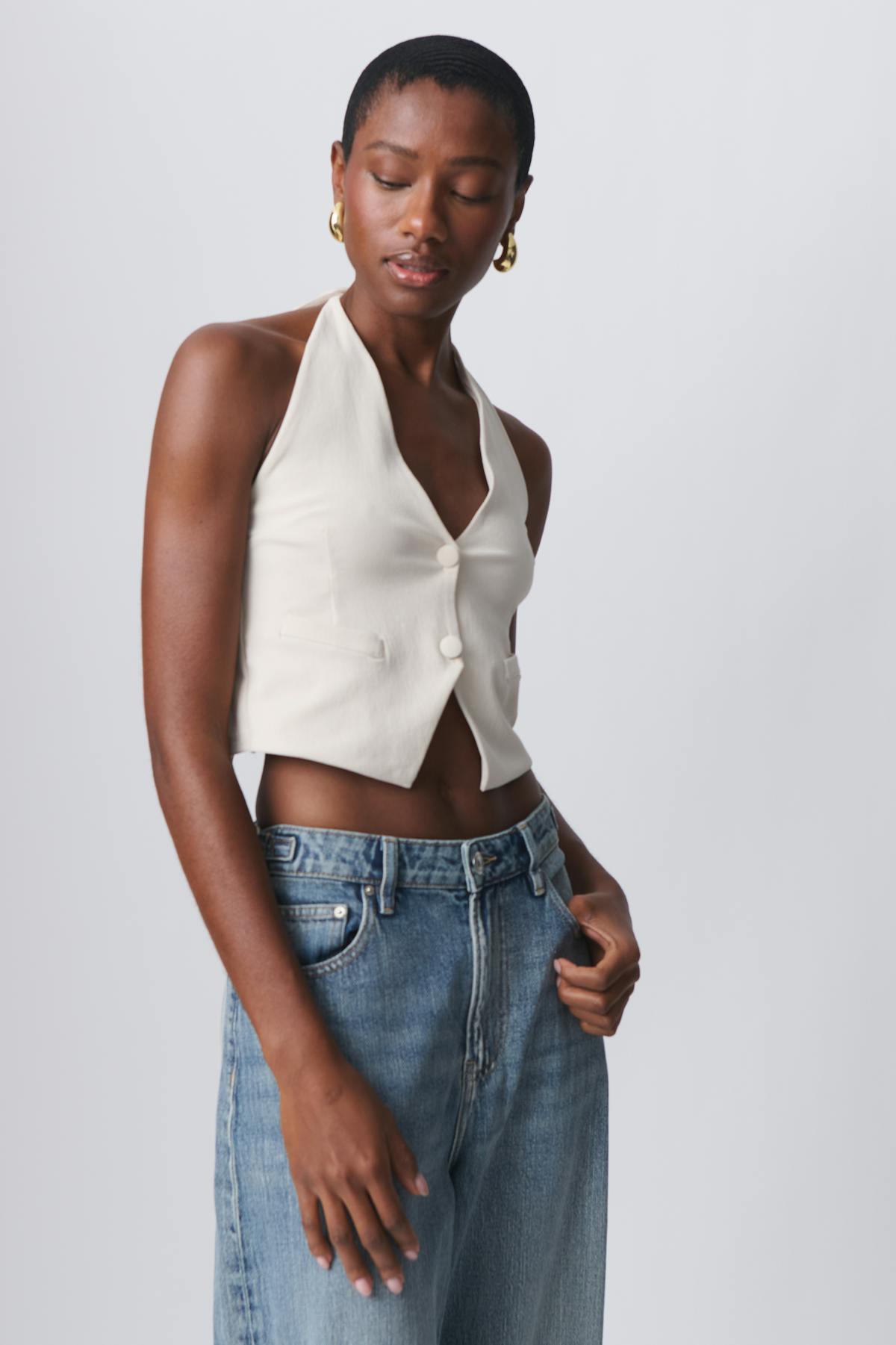 Halterneck vest