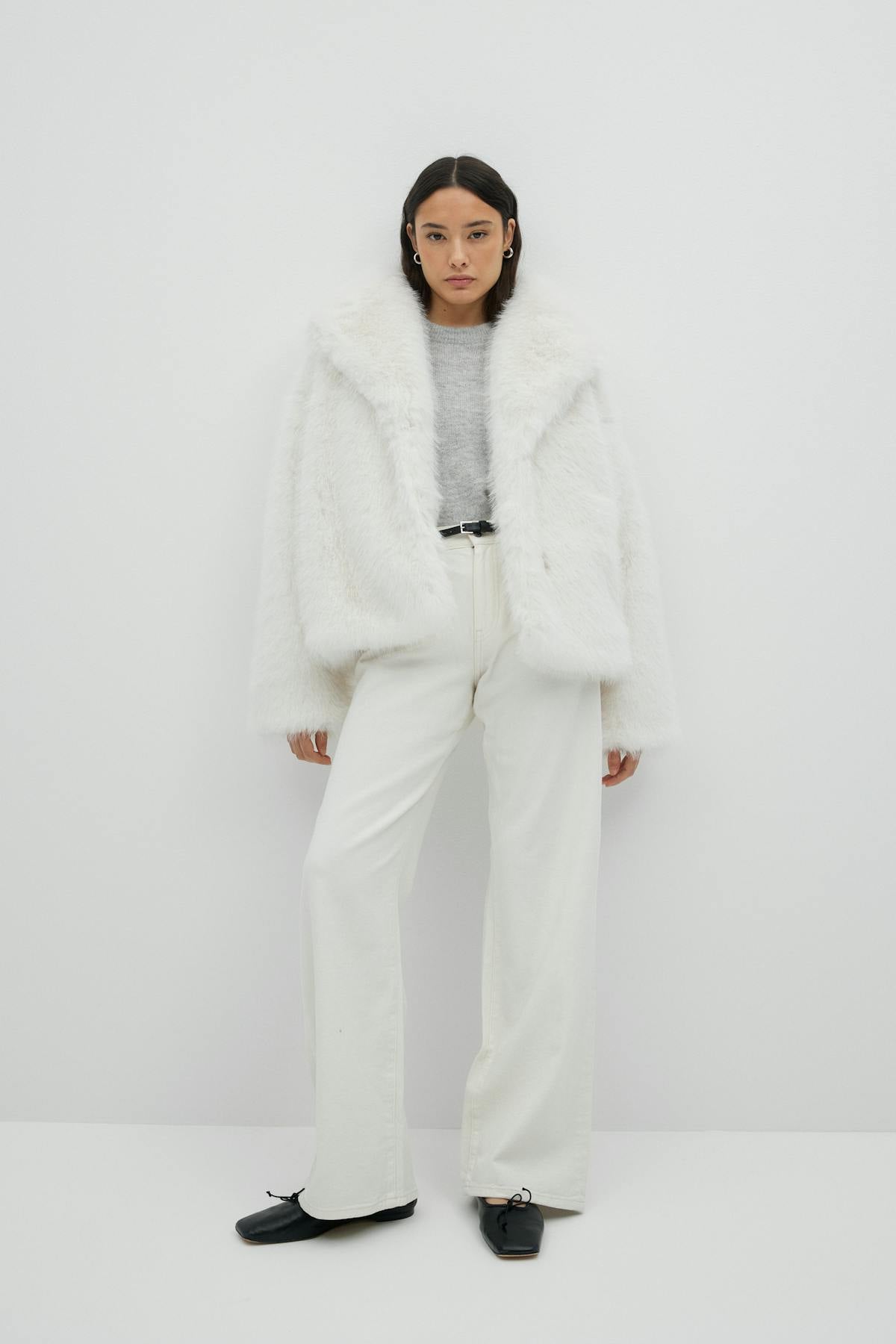 Faux fur jacket