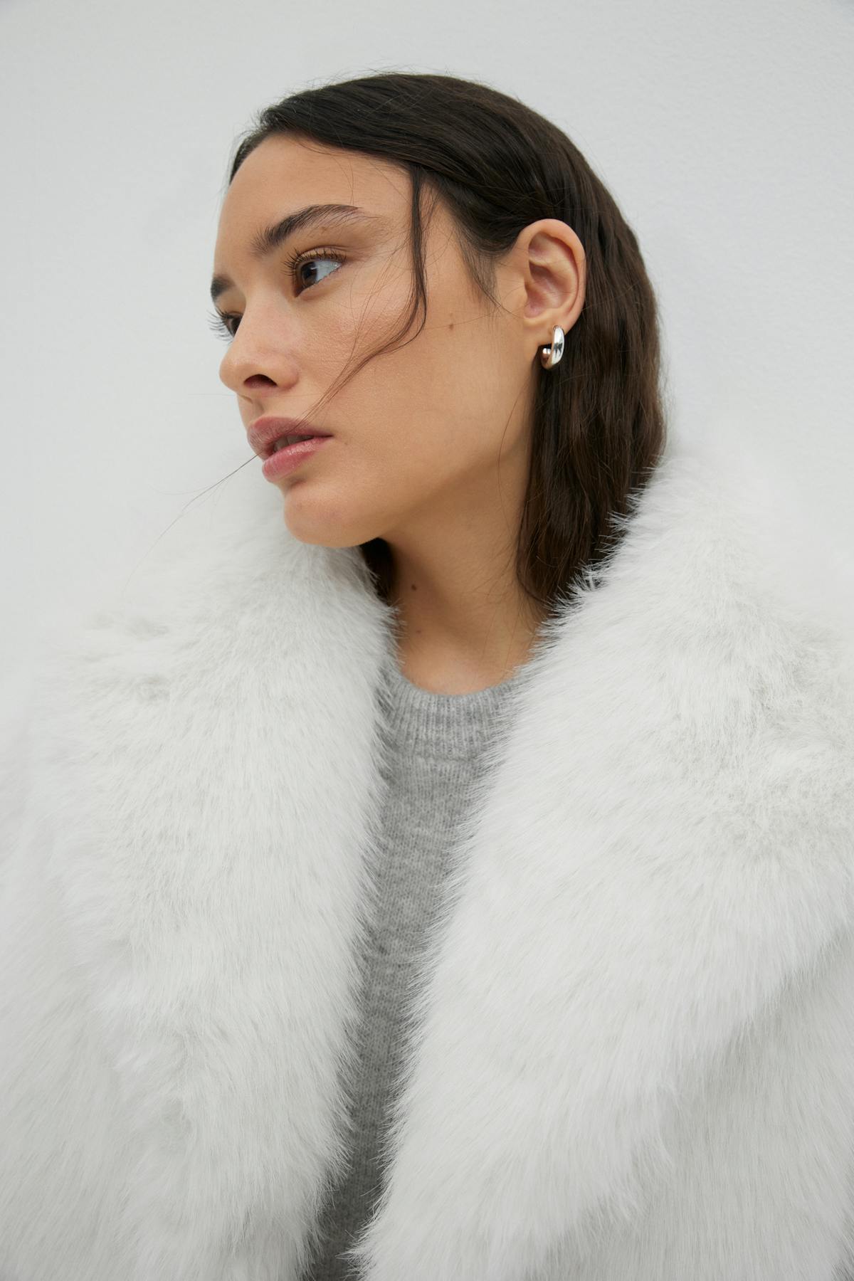Faux fur jacket
