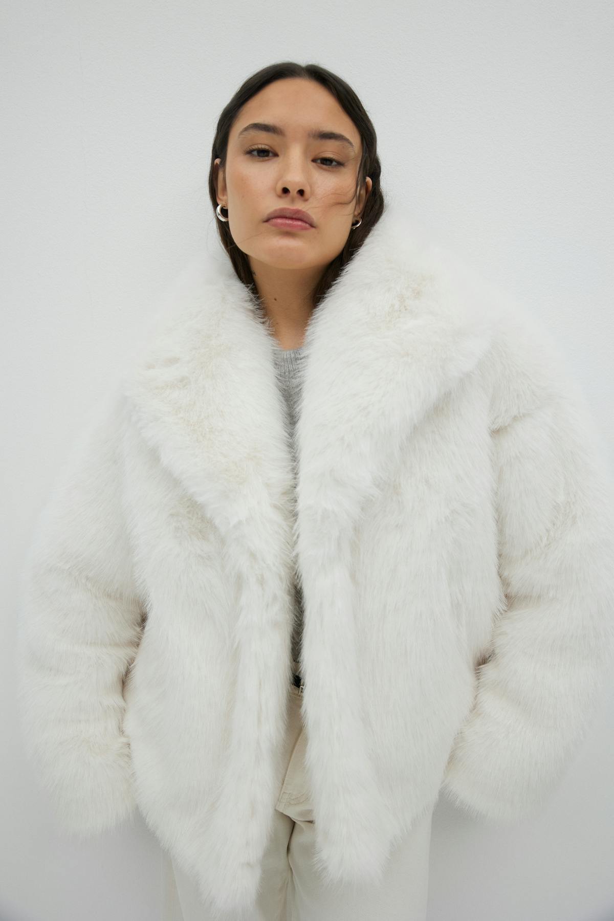 Faux fur jacket