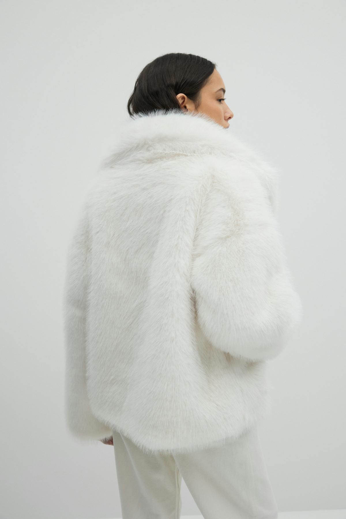 Faux fur jacket