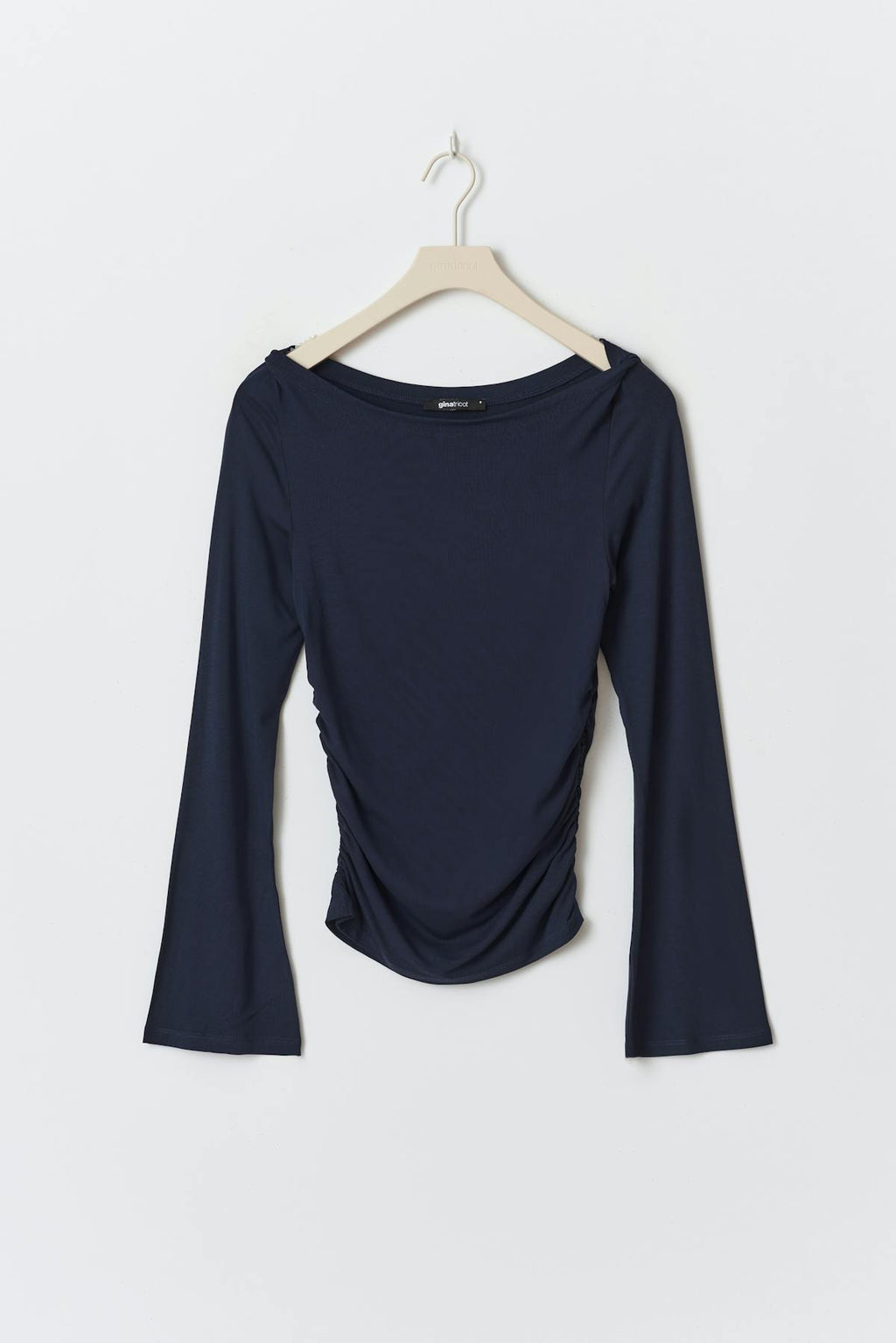 Soft touch boatneck top