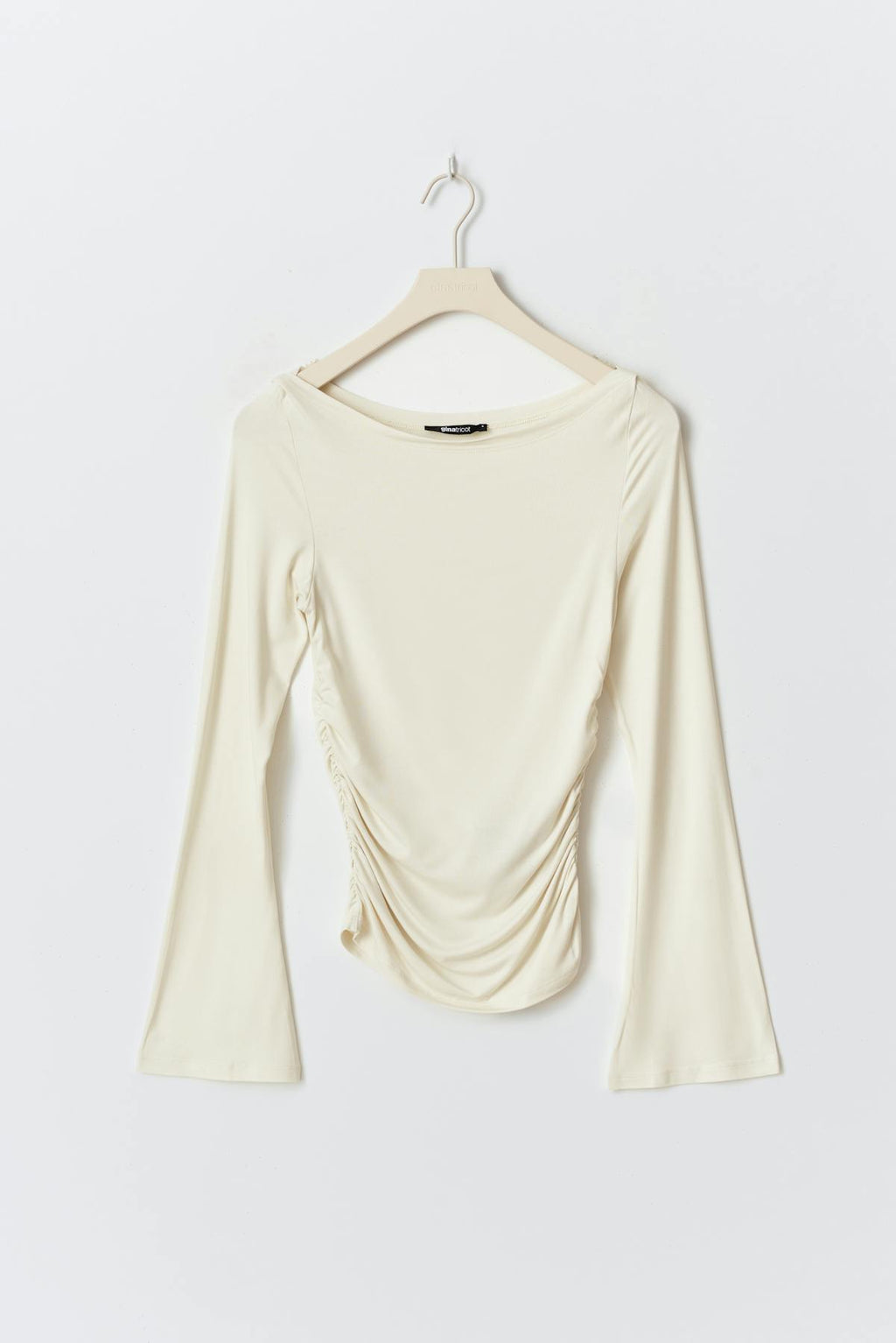 Soft touch boatneck top