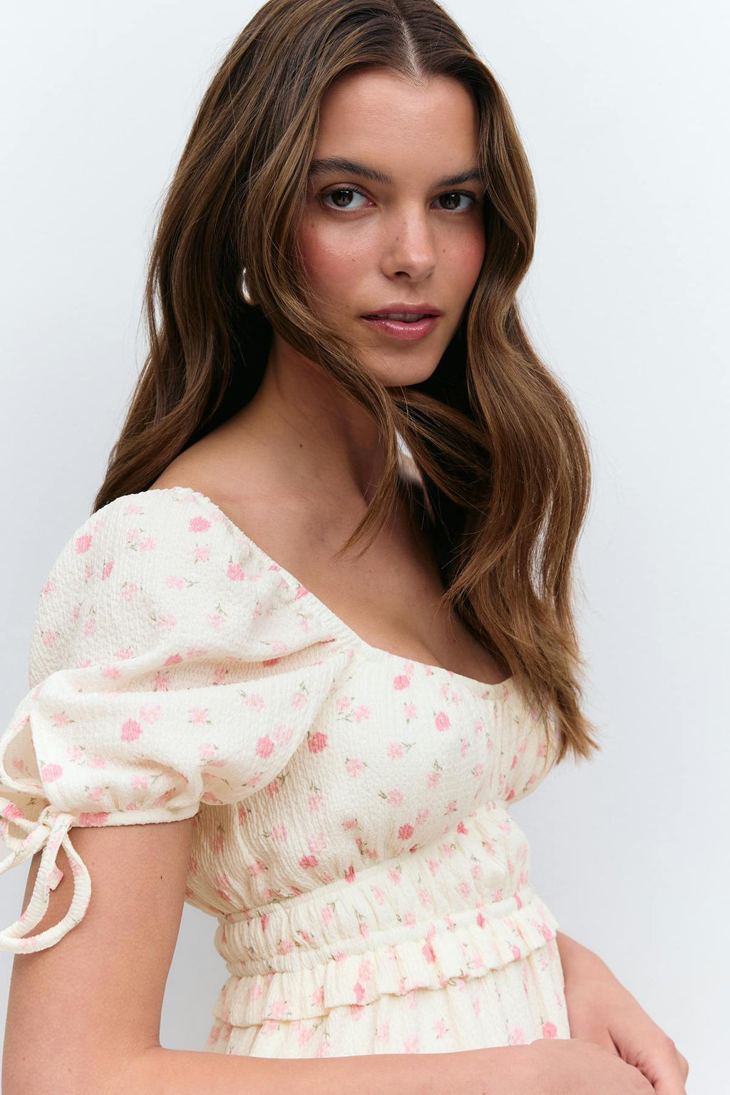 Puff sleeve dress