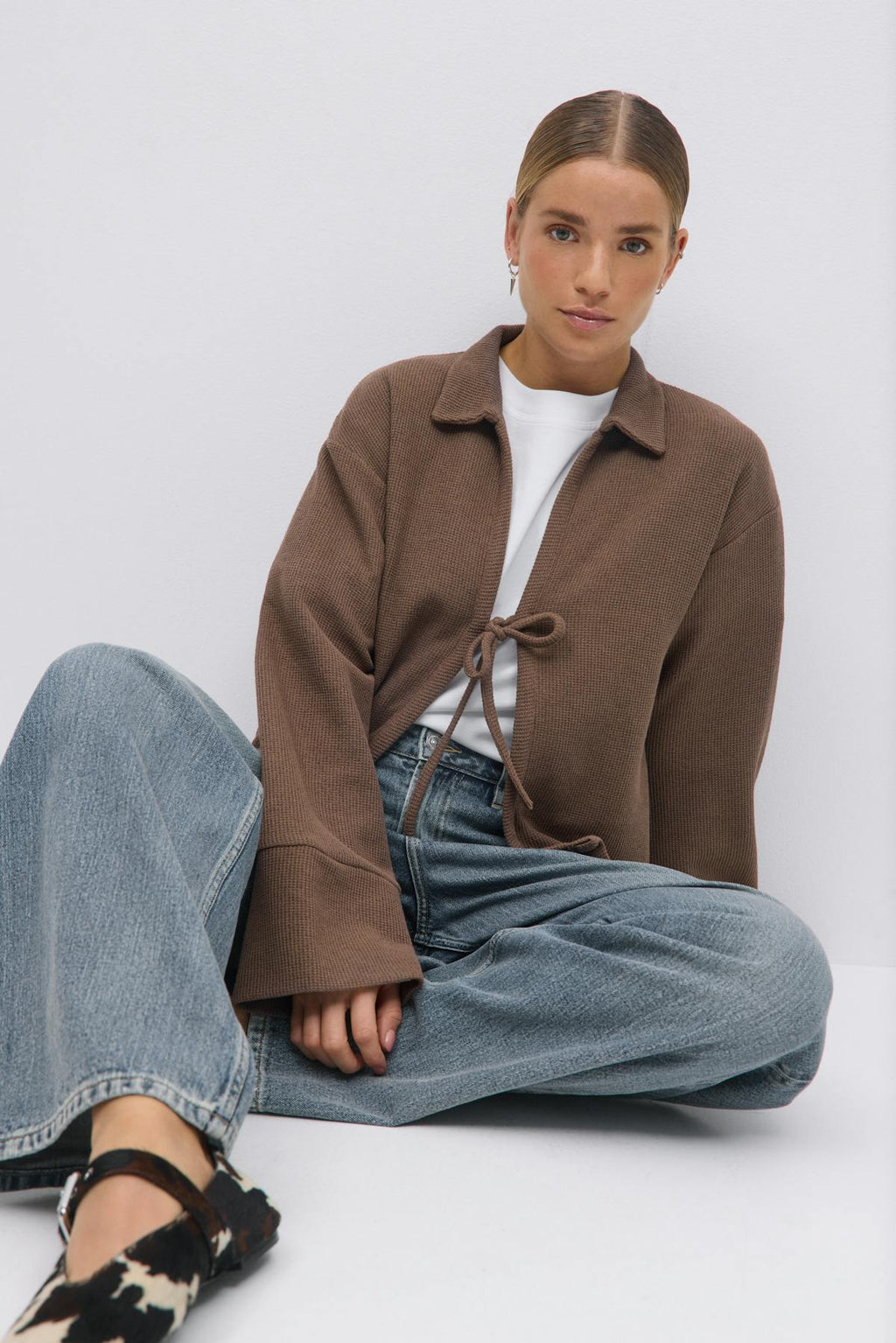 Tie front cardigan