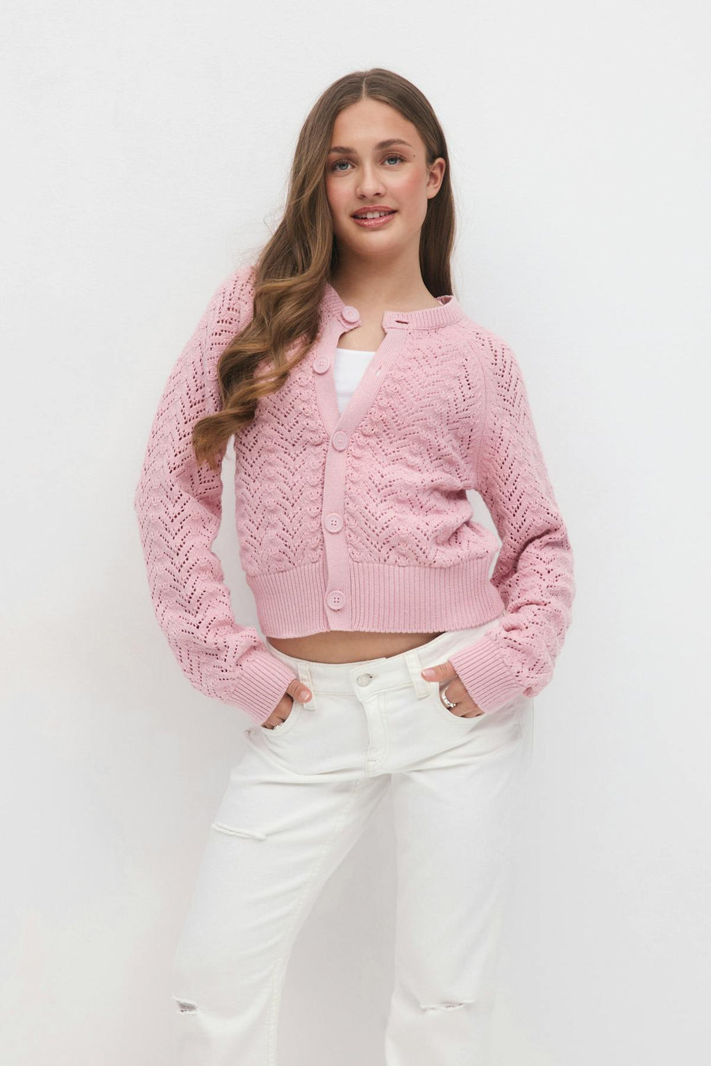 Y knitted cardigan