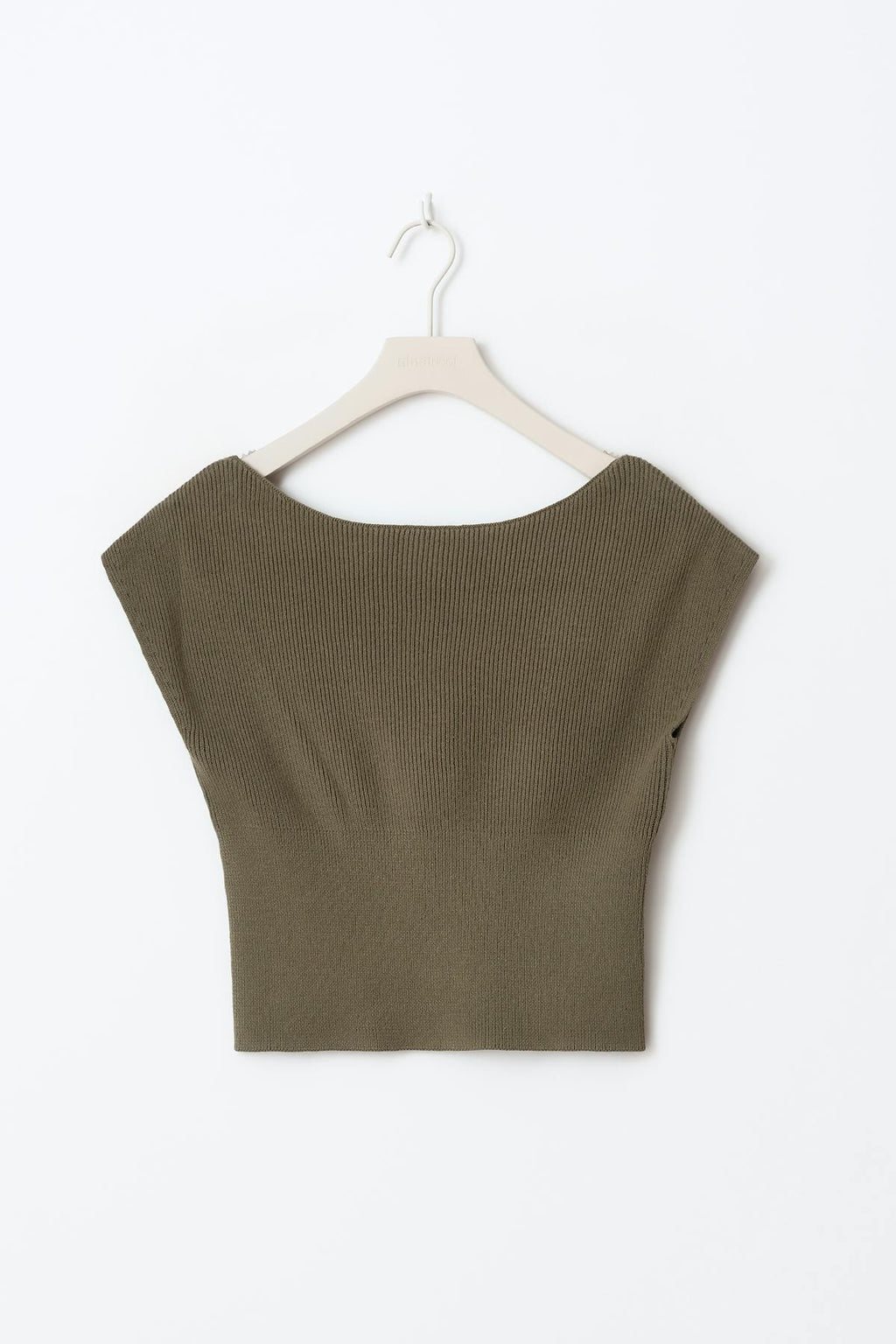 Y knitted rib top