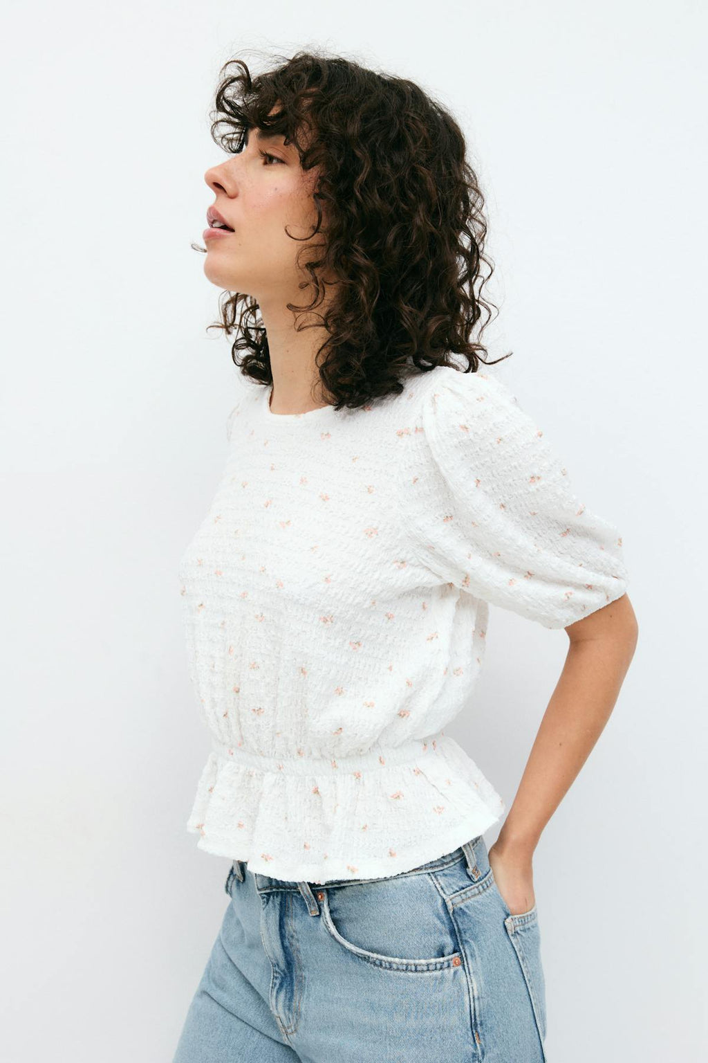 Puff sleeve top