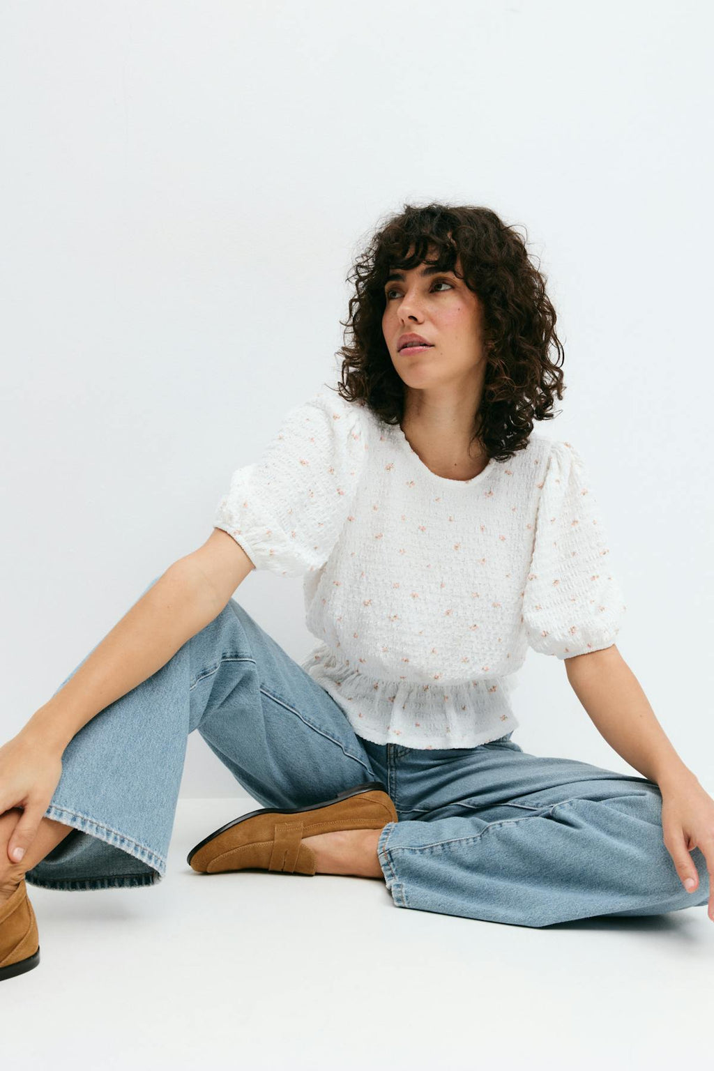 Puff sleeve top