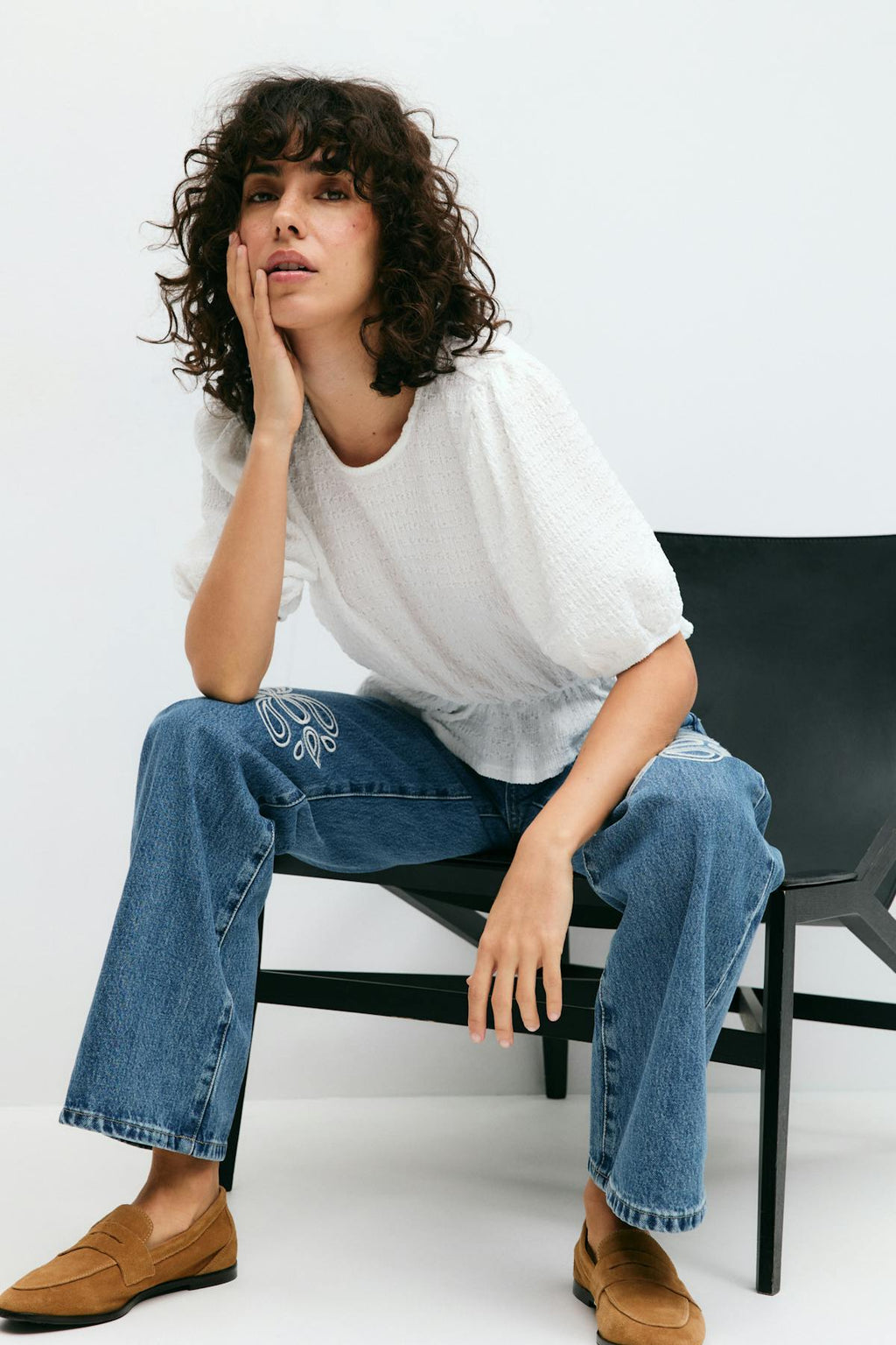 Puff sleeve top