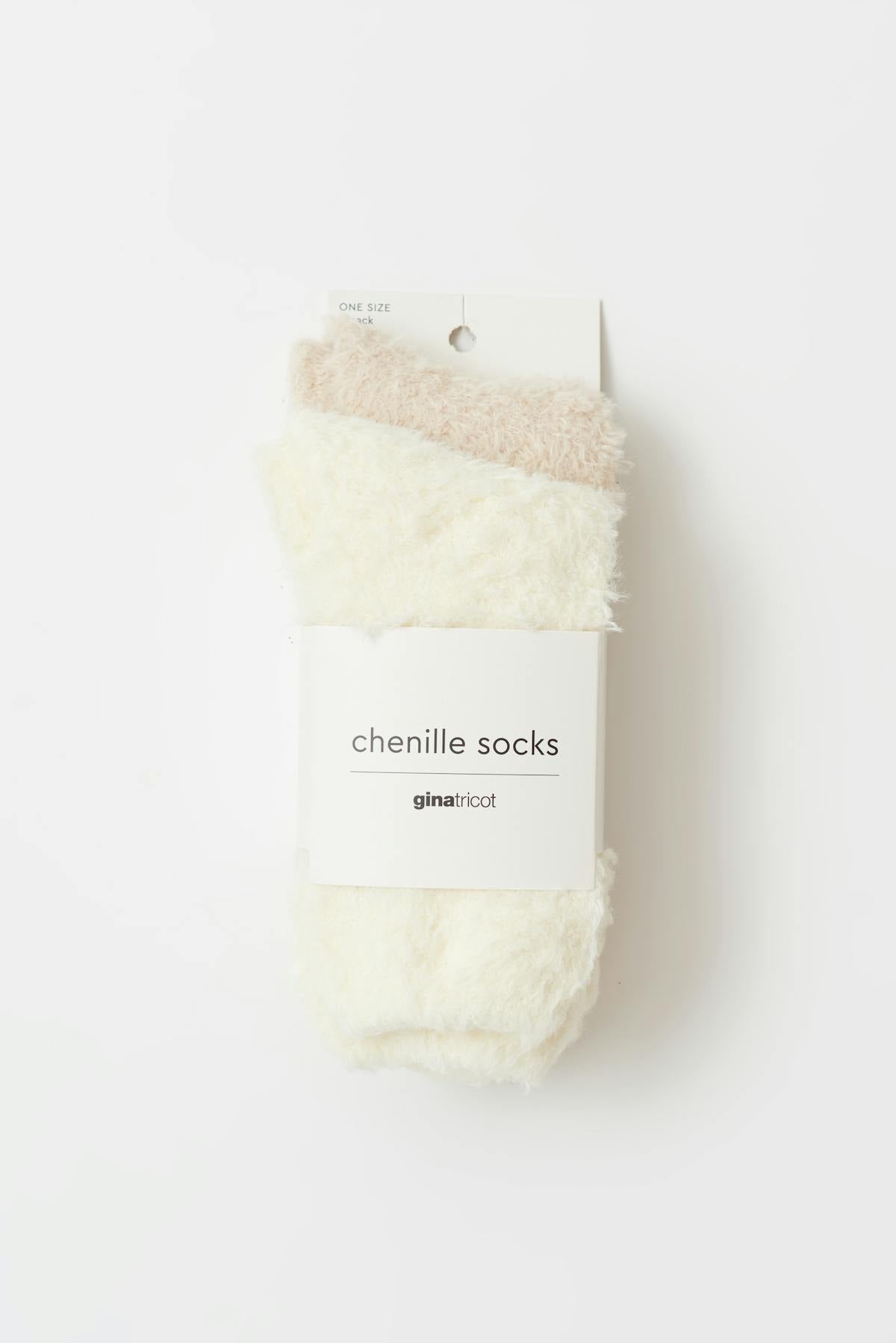 2-pack chenille socks
