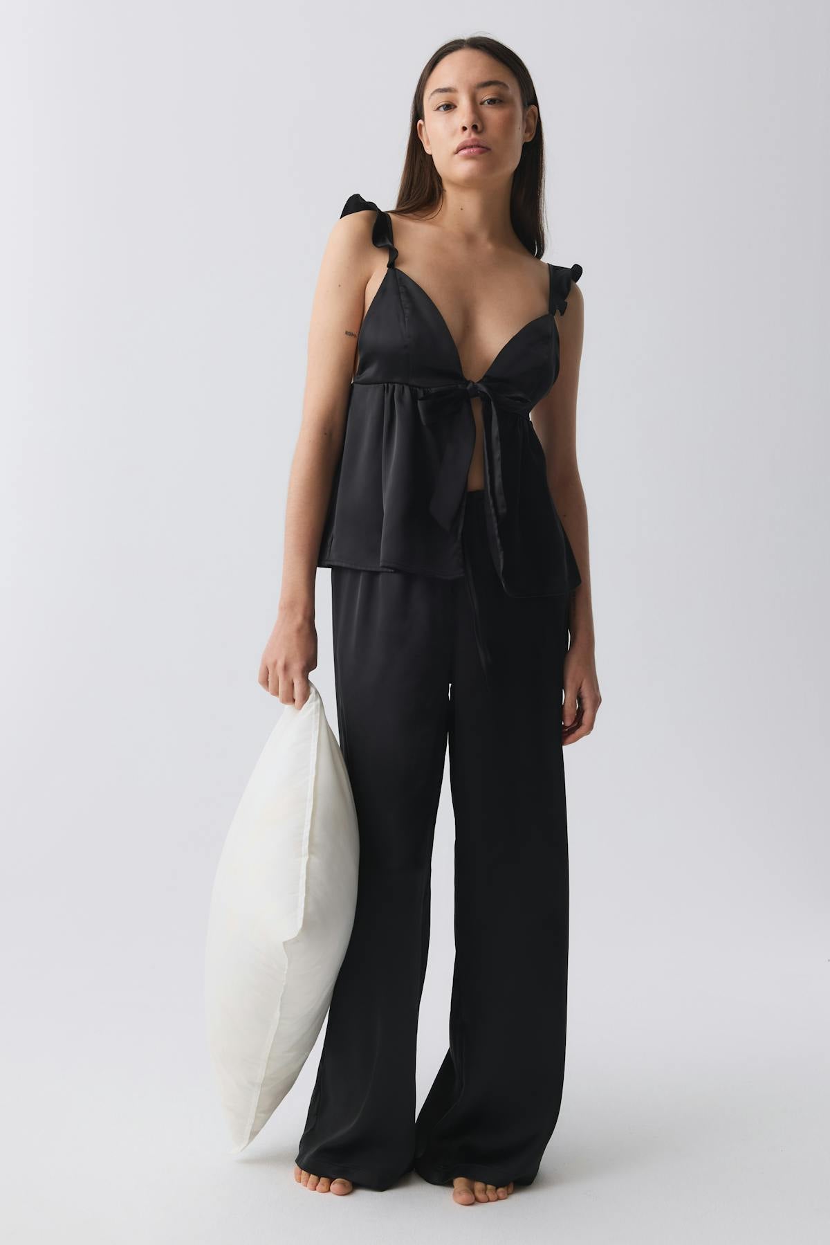 Satin pyjamas trousers