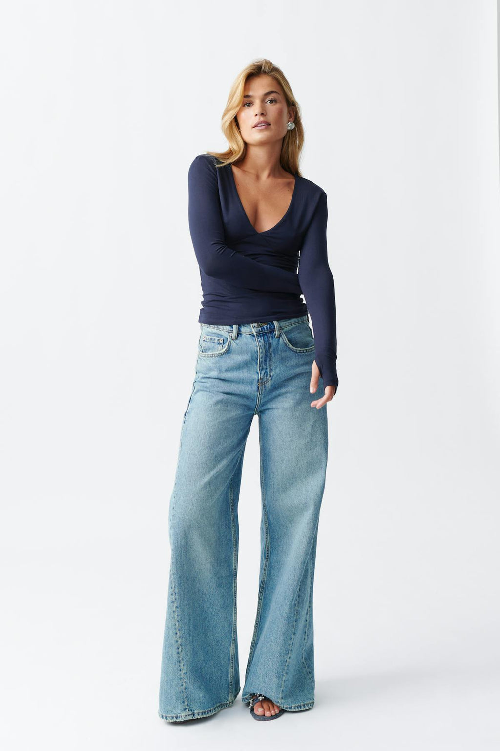 Soft touch v-neck top