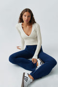 Soft touch v-neck top