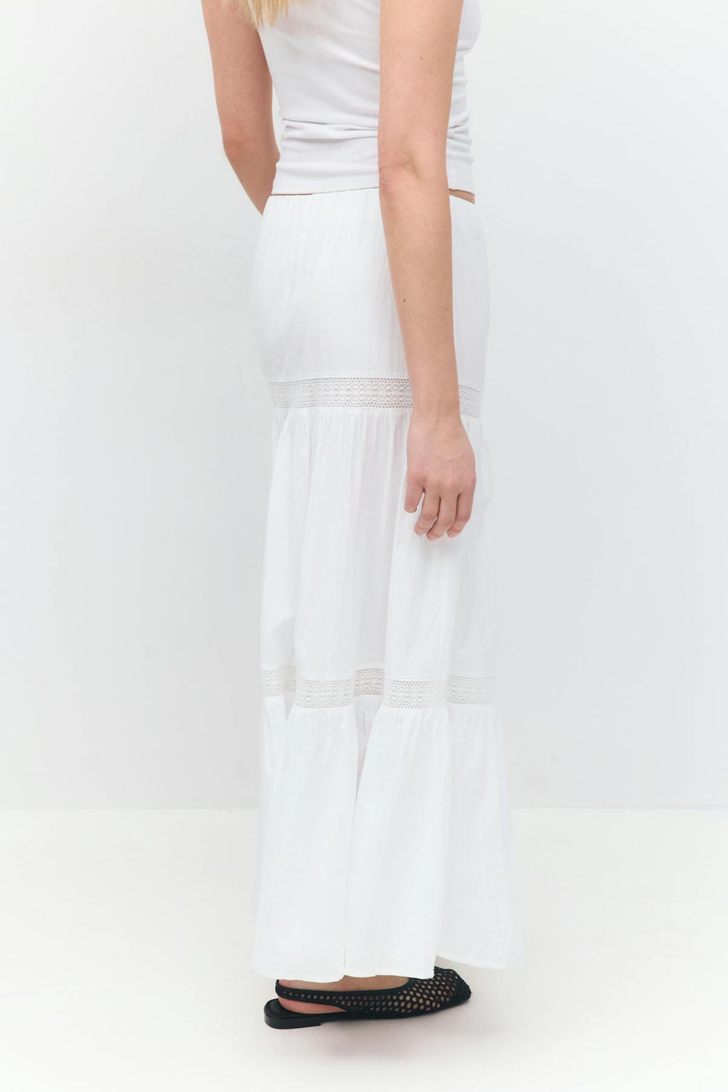 Lace maxi skirt