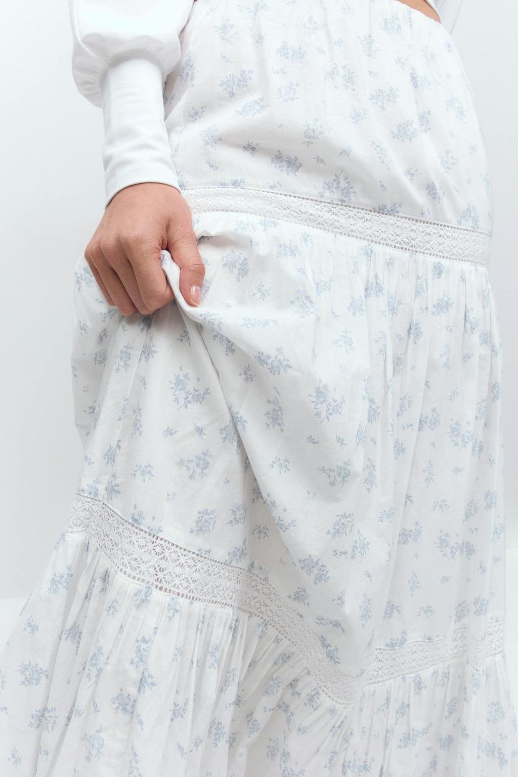 Lace maxi skirt