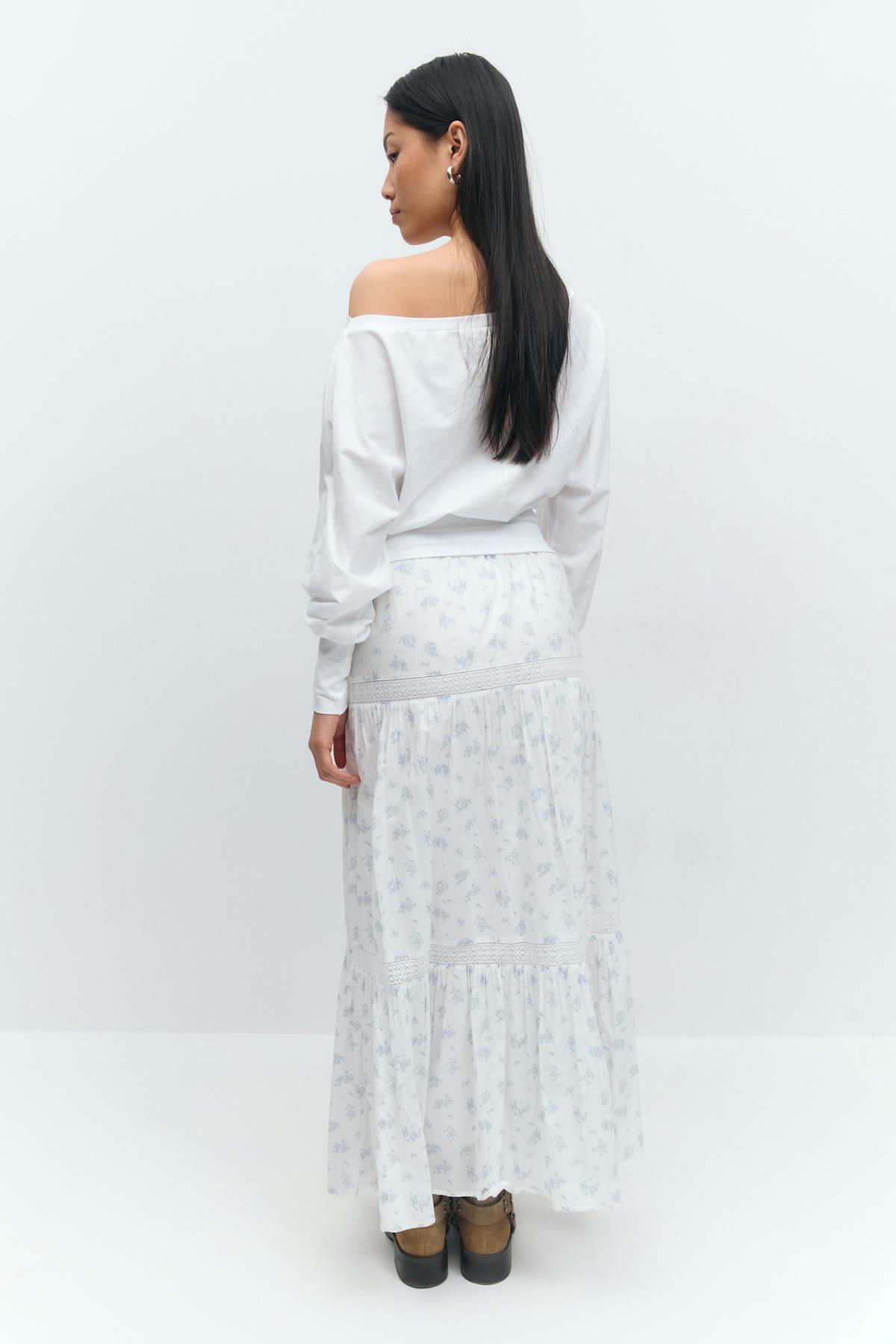 Lace maxi skirt